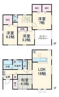 千葉県船橋市三山3【一戸建】の間取り