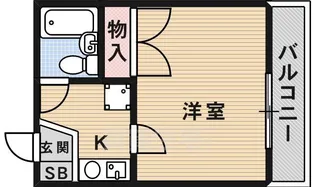 つばさハイツ【4階】の間取り