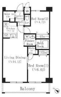 神奈川県川崎市宮前区宮崎【マンション】の間取り
