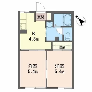 ハイツKK【1階】の間取り