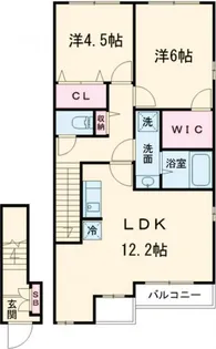 リベルテII【2階】の間取り