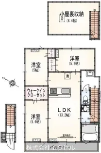 東京都日野市豊田4【アパート】の間取り