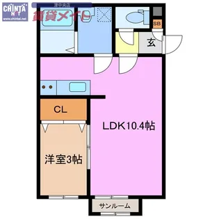 Proud【2階】の間取り