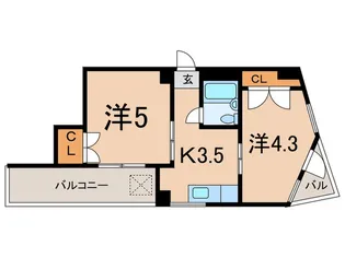 サザンハイツ【3階】の間取り