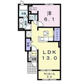セイバリー IV【1階】の間取り