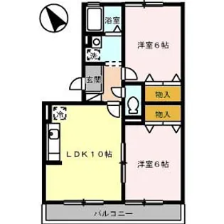 ボナール山の田【2階】の間取り