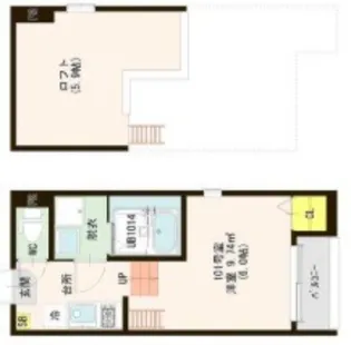 ハーモニープレミアだいどう豊里【2階】の間取り