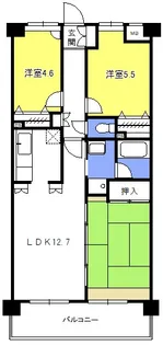 プリムヴェール戸田壱番館【6階】の間取り