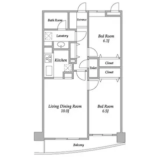 東京都渋谷区南平台町【マンション】の間取り
