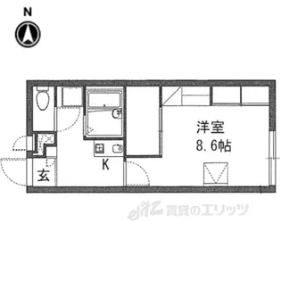 レオパレスアスカ【2階】の間取り