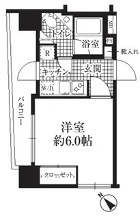 HF銀座レジデンス【6階】の間取り