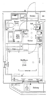 アクサス深川住吉【1階】の間取り