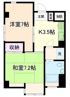 上北沢グリーンコーポ【4階】の間取り