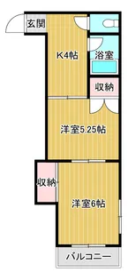熊本県菊池市隈府【マンション】の間取り