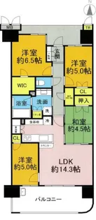リバーガーデン福島木漏れ日の丘【10階】の間取り