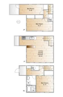 東京都目黒区鷹番2【一戸建】の間取り