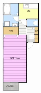 クレール皐月【2階】の間取り