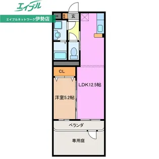 マエストロ伊勢【1階】の間取り