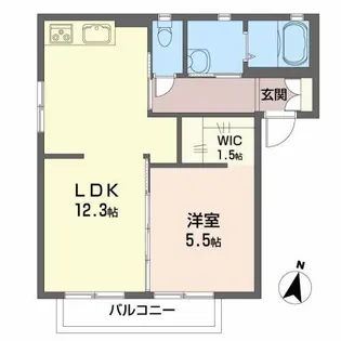 グリーンガーデンC【1階】の間取り