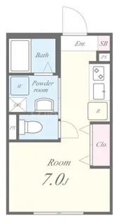 東京都江戸川区南篠崎町2【アパート】の間取り