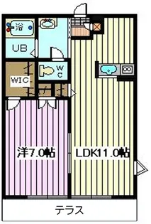 アムール かなで【1階】の間取り