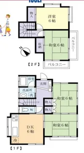 茨城県稲敷郡阿見町大字青宿【一戸建】の間取り