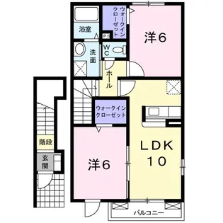 クラールIII【2階】の間取り