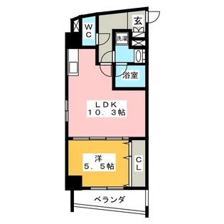 テ レジャンデール護国寺EAST【2階】の間取り