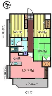 TMレジデンス末広【2階】の間取り