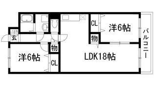 グランドゥール安倉【2階】の間取り
