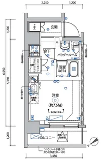 RELUXIA横濱反町【6階】の間取り