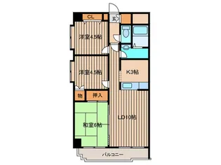 ドミール旭山公園【5階】の間取り