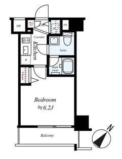 SYNEX 横濱阪東橋II【6階】の間取り