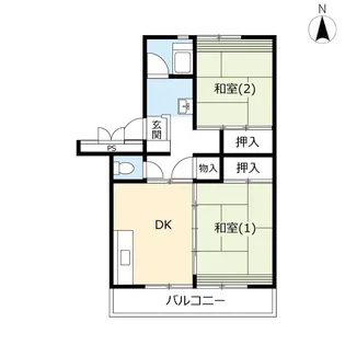 URサンヴァリエ平塚【7階】の間取り