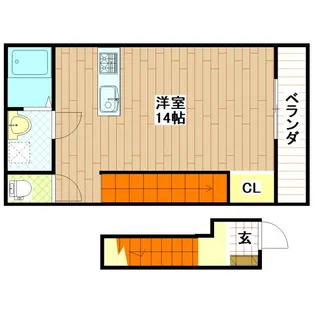 グラムハウス六番館【2階】の間取り