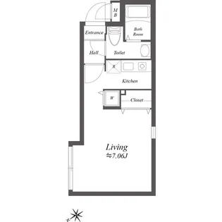 MODULOR代々木公園【4階】の間取り