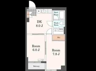 東京都品川区戸越5【マンション】の間取り