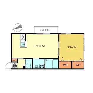 東京都中野区中央2【マンション】の間取り