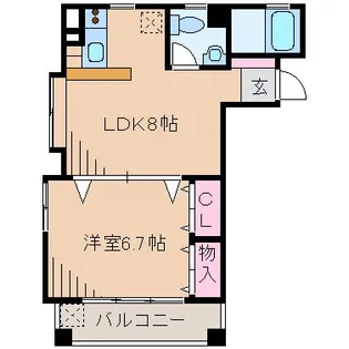 神奈川県横浜市港北区篠原北2【マンション】の間取り
