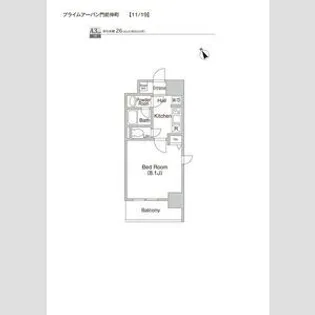 プライムアーバン門前仲町【7階】の間取り