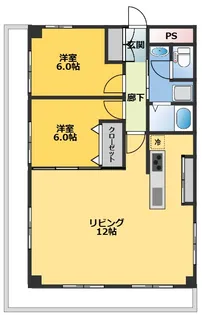 ライオンズマンション柳橋公園【8階】の間取り
