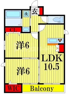 ラ・メゾン・メイト五番館【3階】の間取り