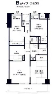 神奈川県横浜市緑区三保町【マンション】の間取り