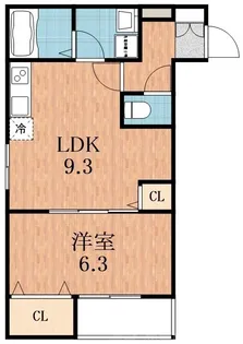 アート阪南町【3階】の間取り