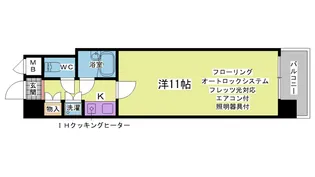 リアンジェ神戸北【4階】の間取り