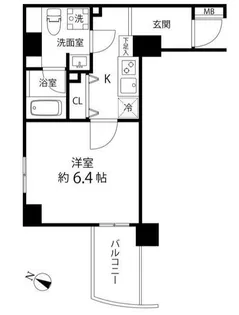 マーレ横浜白金【3階】の間取り