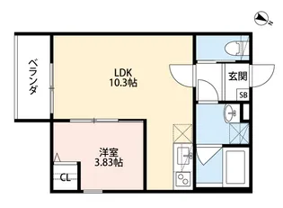 アルコバレーノ西九条【2階】の間取り