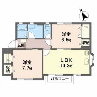 ファミールアルファ【2階】の間取り