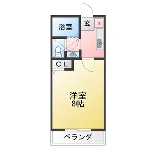 K-ハウス伍番館【1階】の間取り