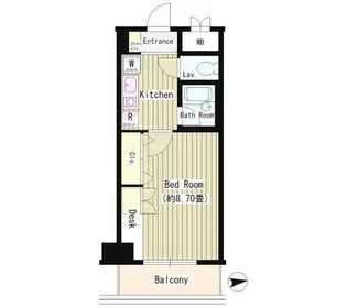 協和高輪マンション【8階】の間取り